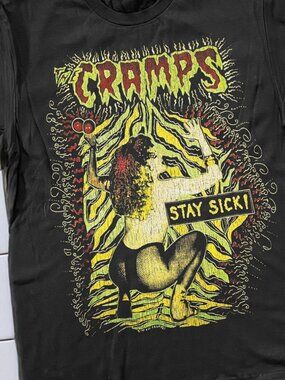 90 The Cramps Stay Sick Black T-Shirt
